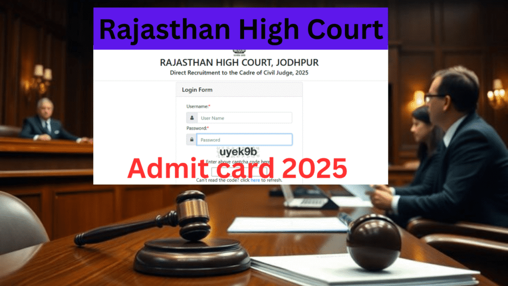 Rajasthan High Court Admit Card 2025
